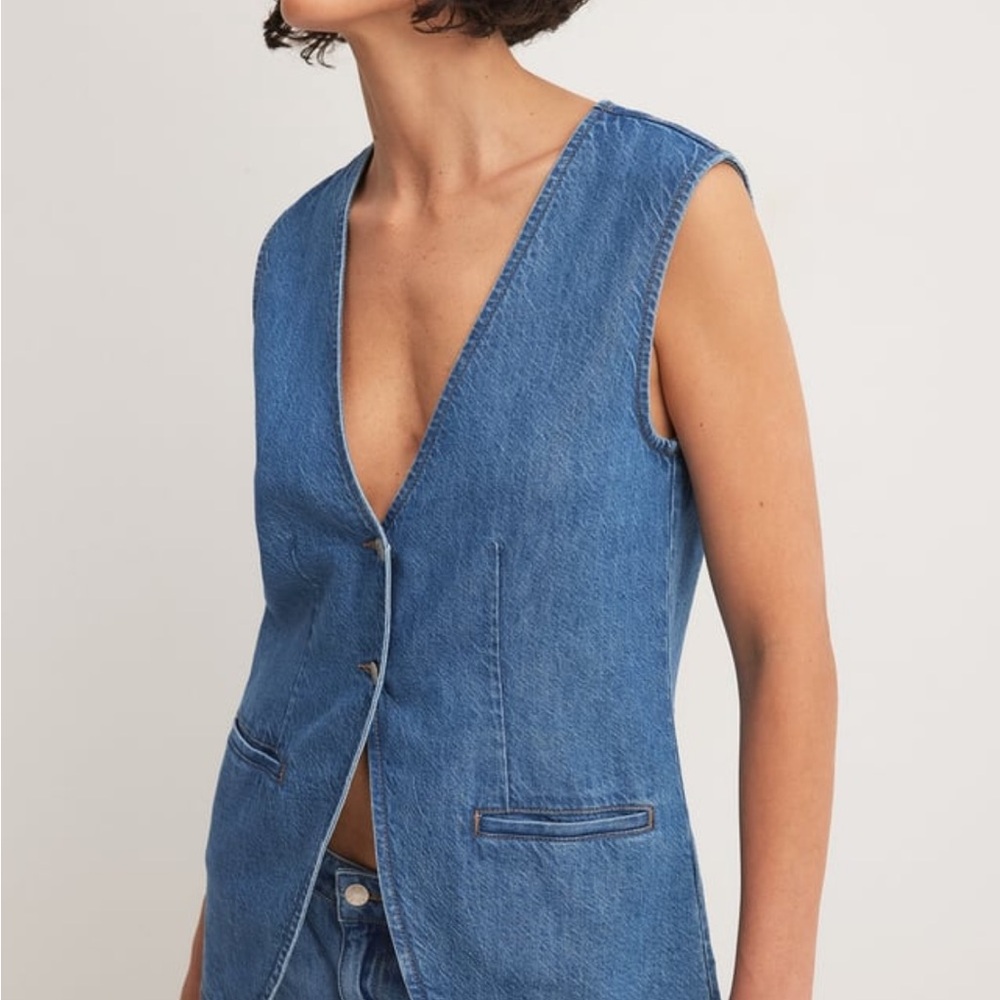 Blue Denim Vest